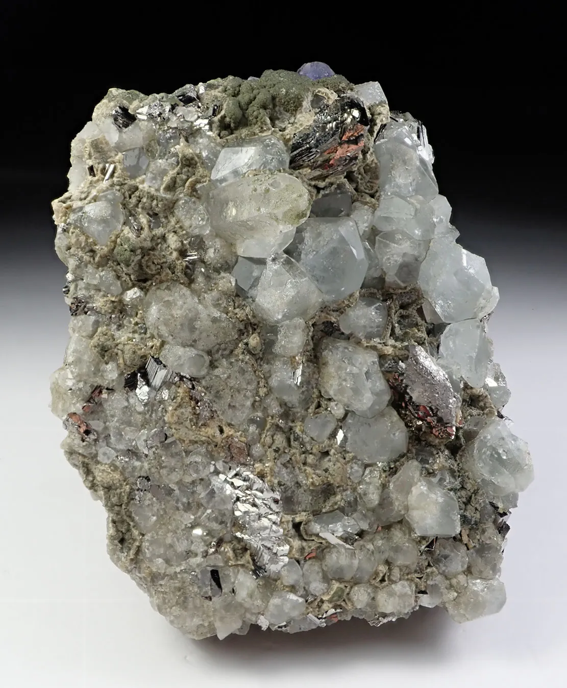 Topaz with Arsenopyrite and Fluorite - image 3