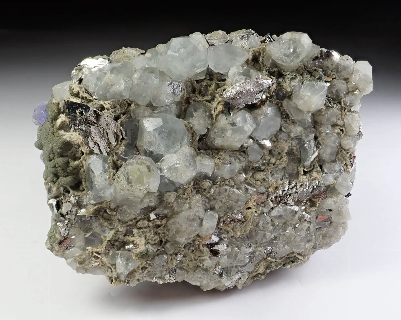 Topaz with Arsenopyrite and Fluorite - image 4