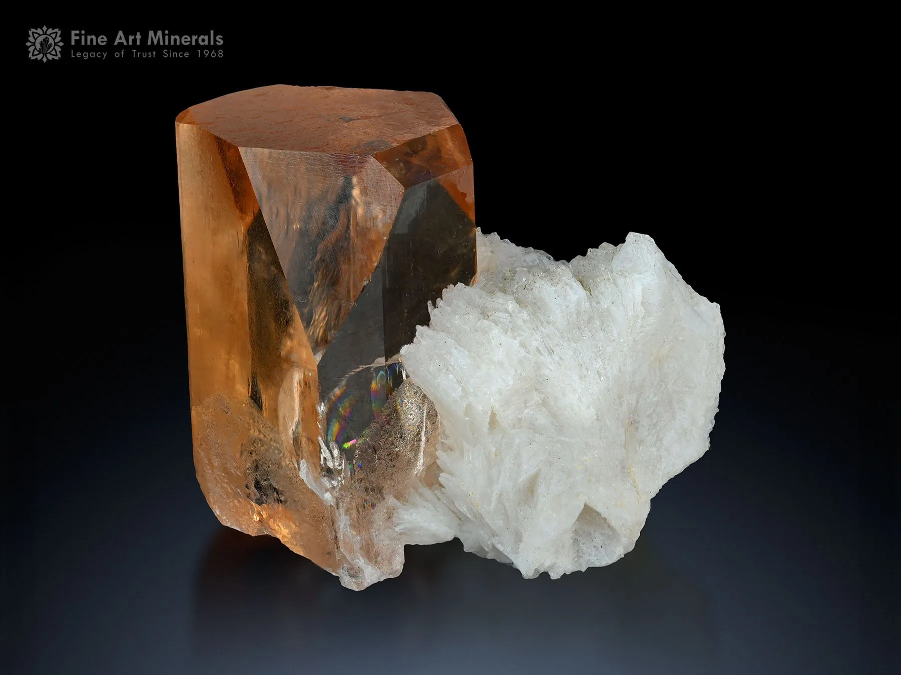 Topaz with Cleavelandite from Shigar Pakistan - image 1