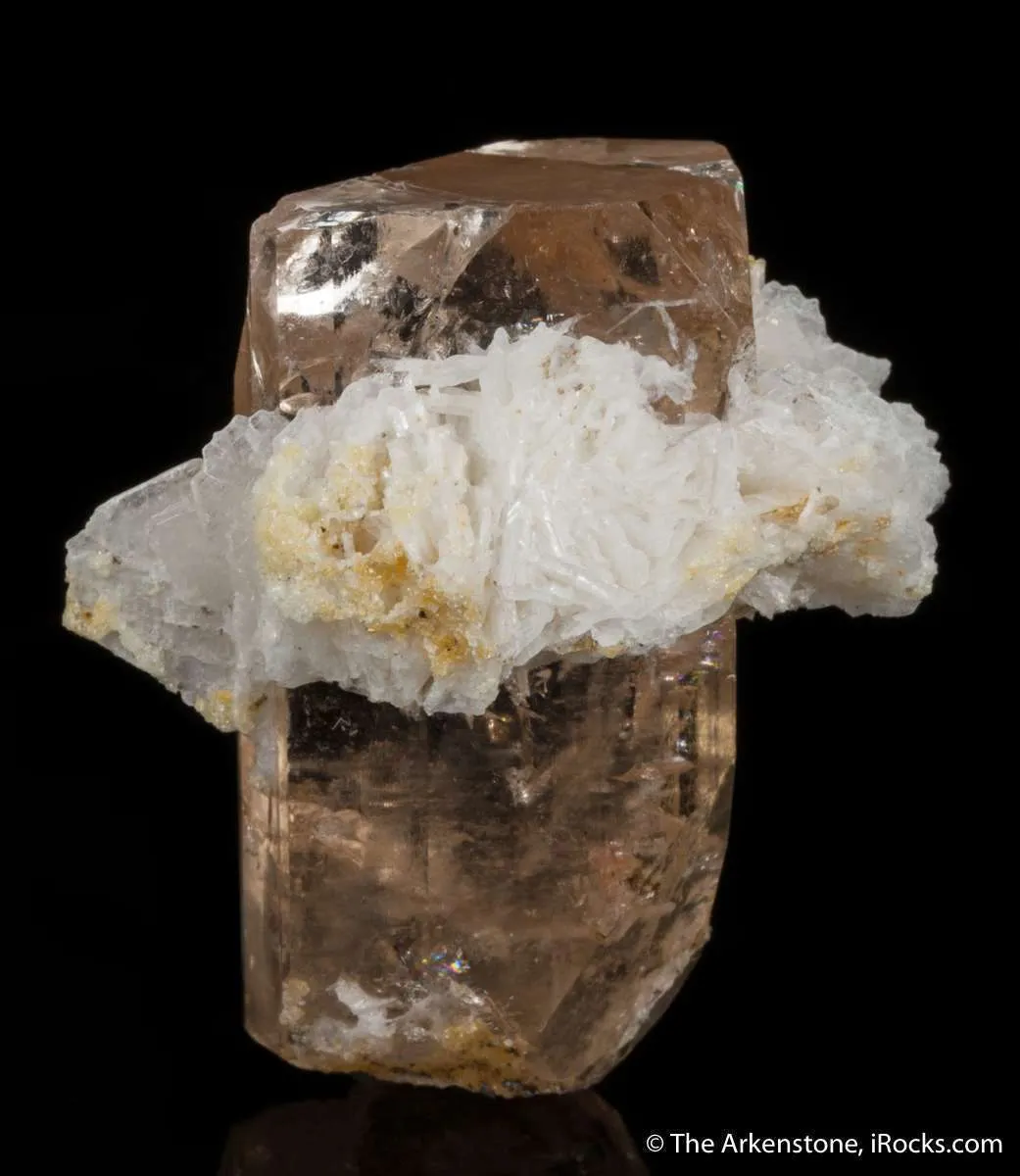 Topaz with Cleavelandite "tiara" - image 6