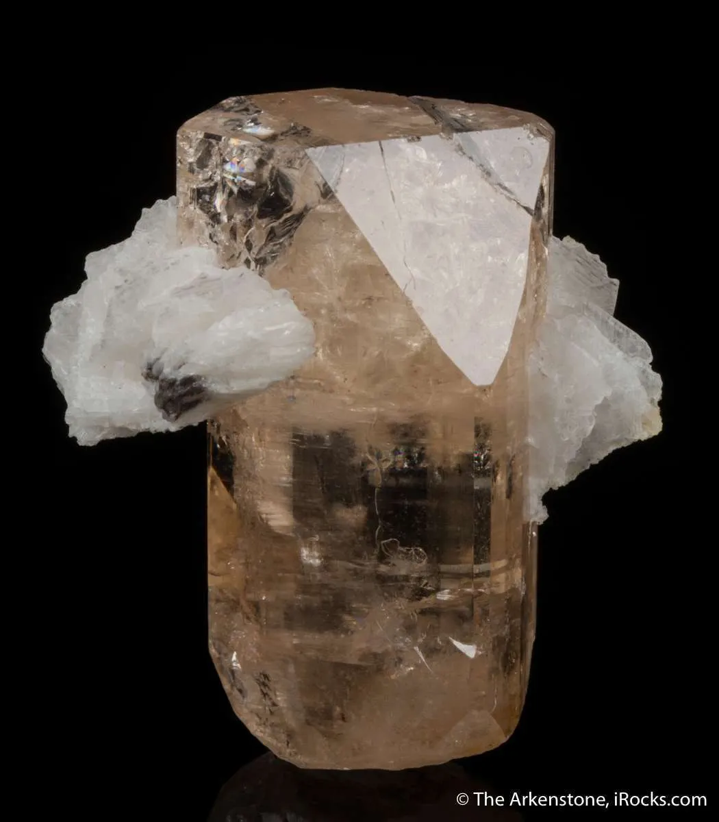 Topaz with Cleavelandite "tiara" - image 1