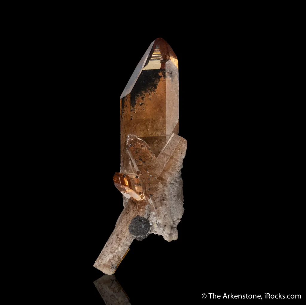 Topaz with Hematite ps. Garnet - image 4