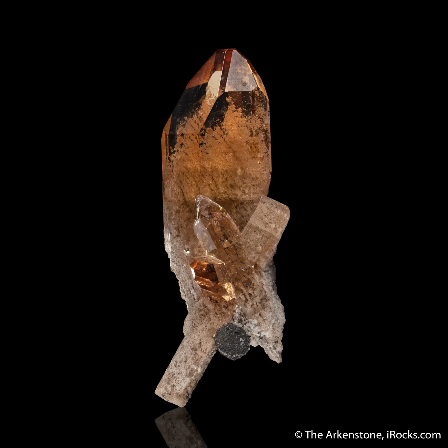 Topaz with Hematite ps. Garnet - image 1