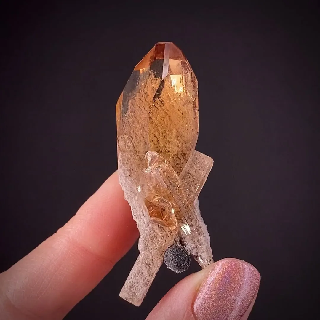 Topaz with Hematite ps. Garnet - image 2