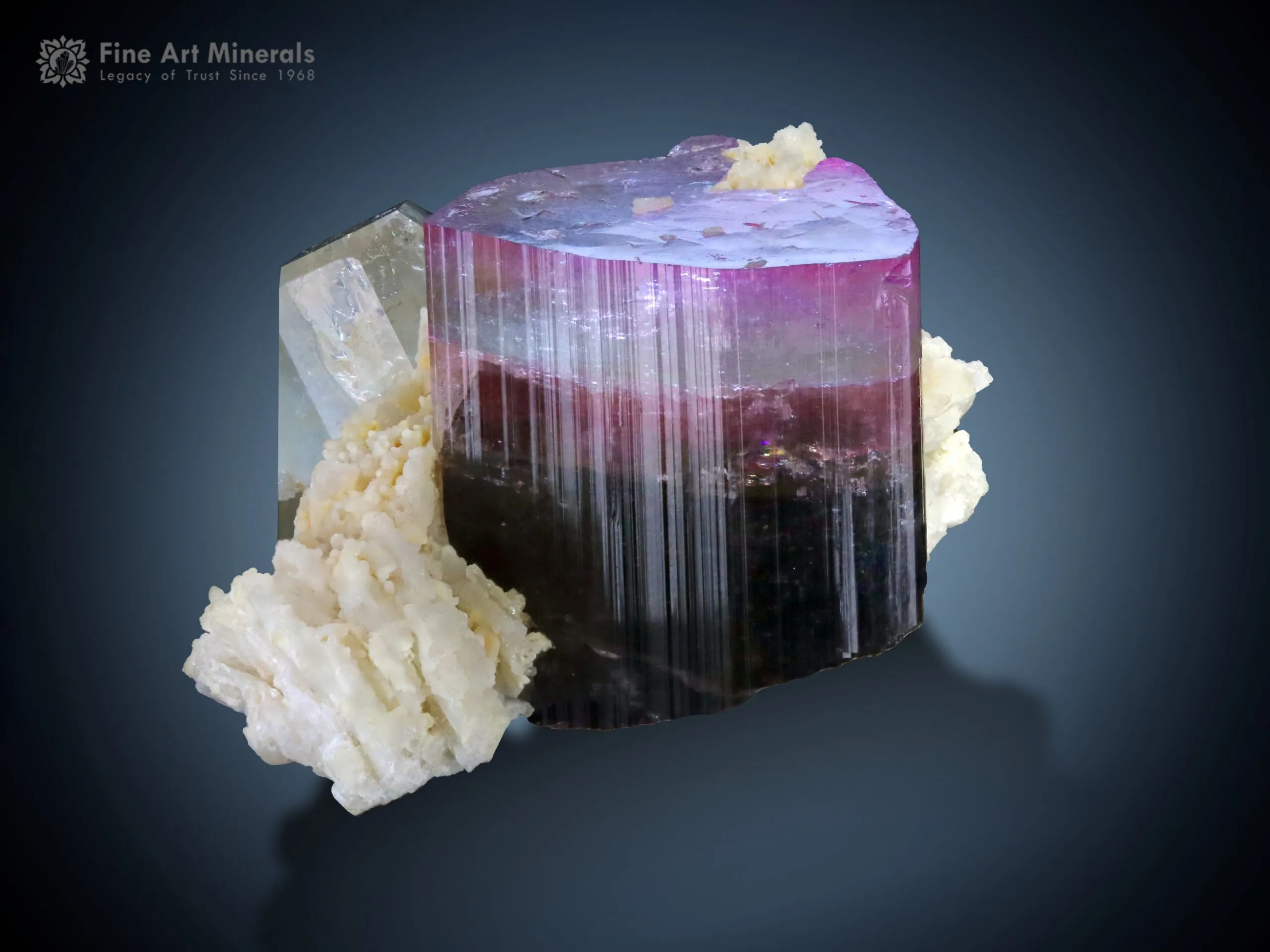 Topaz With Multi Color Tourmaline from Afghanistan - image 2