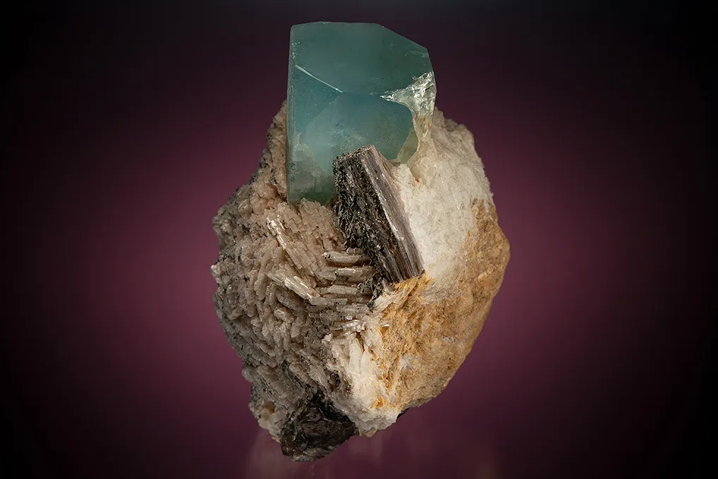 Topaz with Muscovite and Albite - image 2