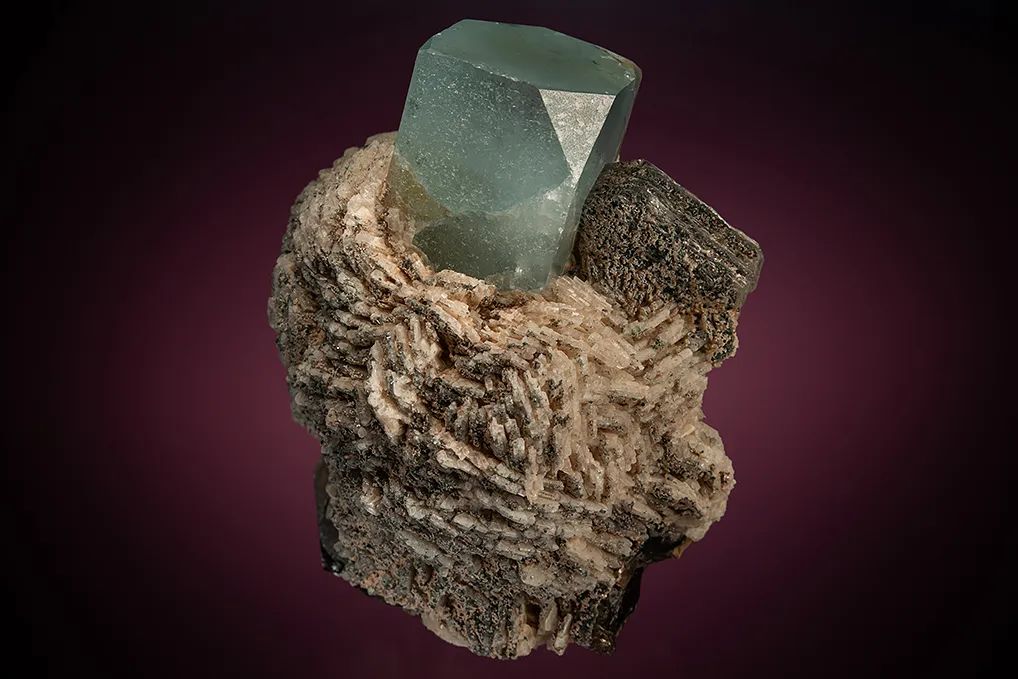 Topaz with Muscovite and Albite image