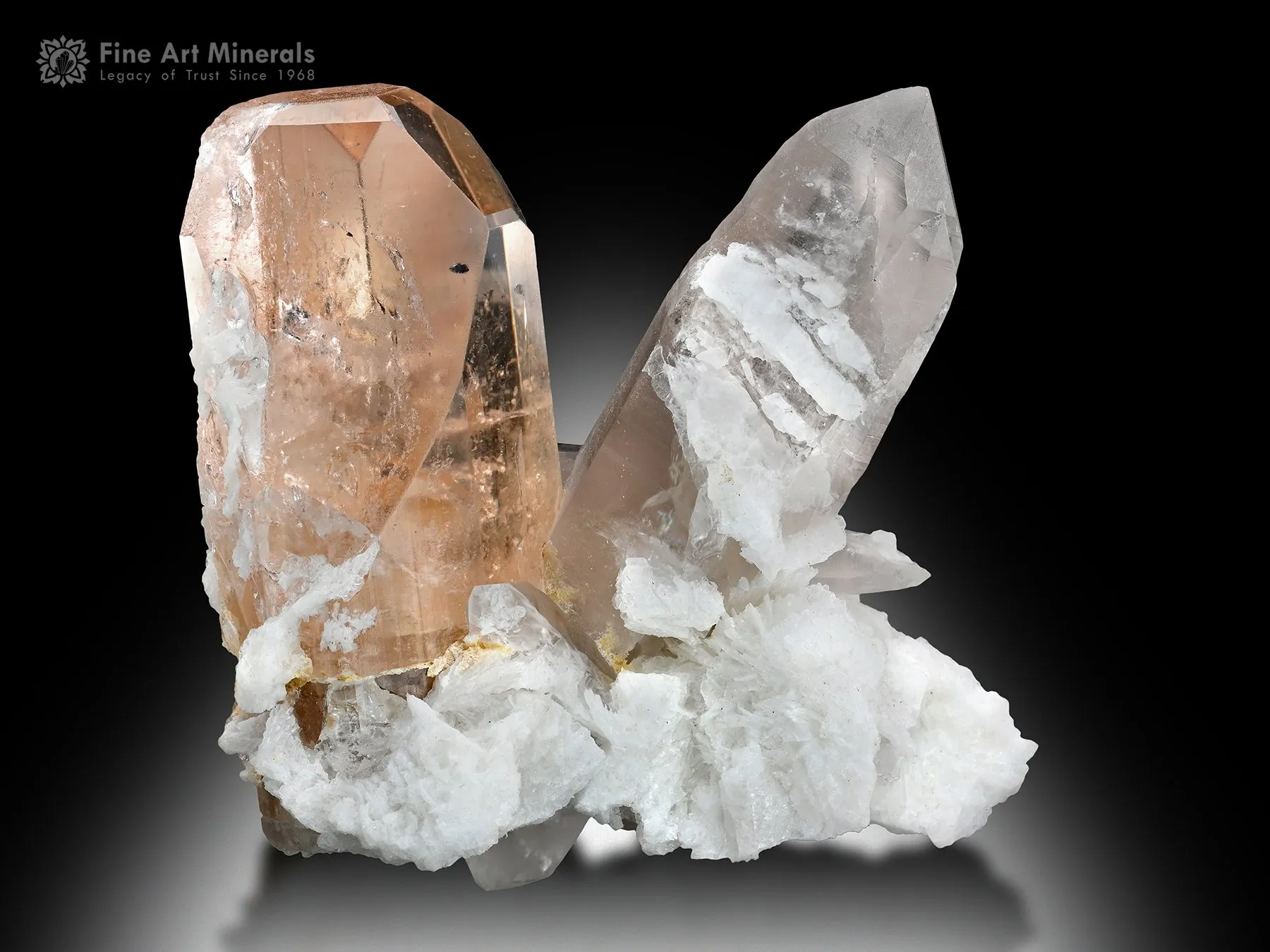 Topaz with Quartz and Albite from Pakistan - image 1