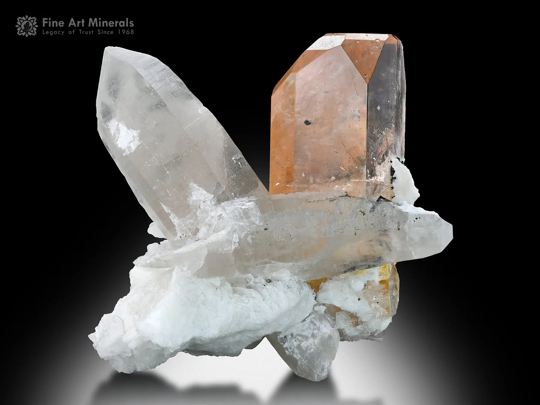 Topaz with Quartz and Albite from Pakistan - image 2
