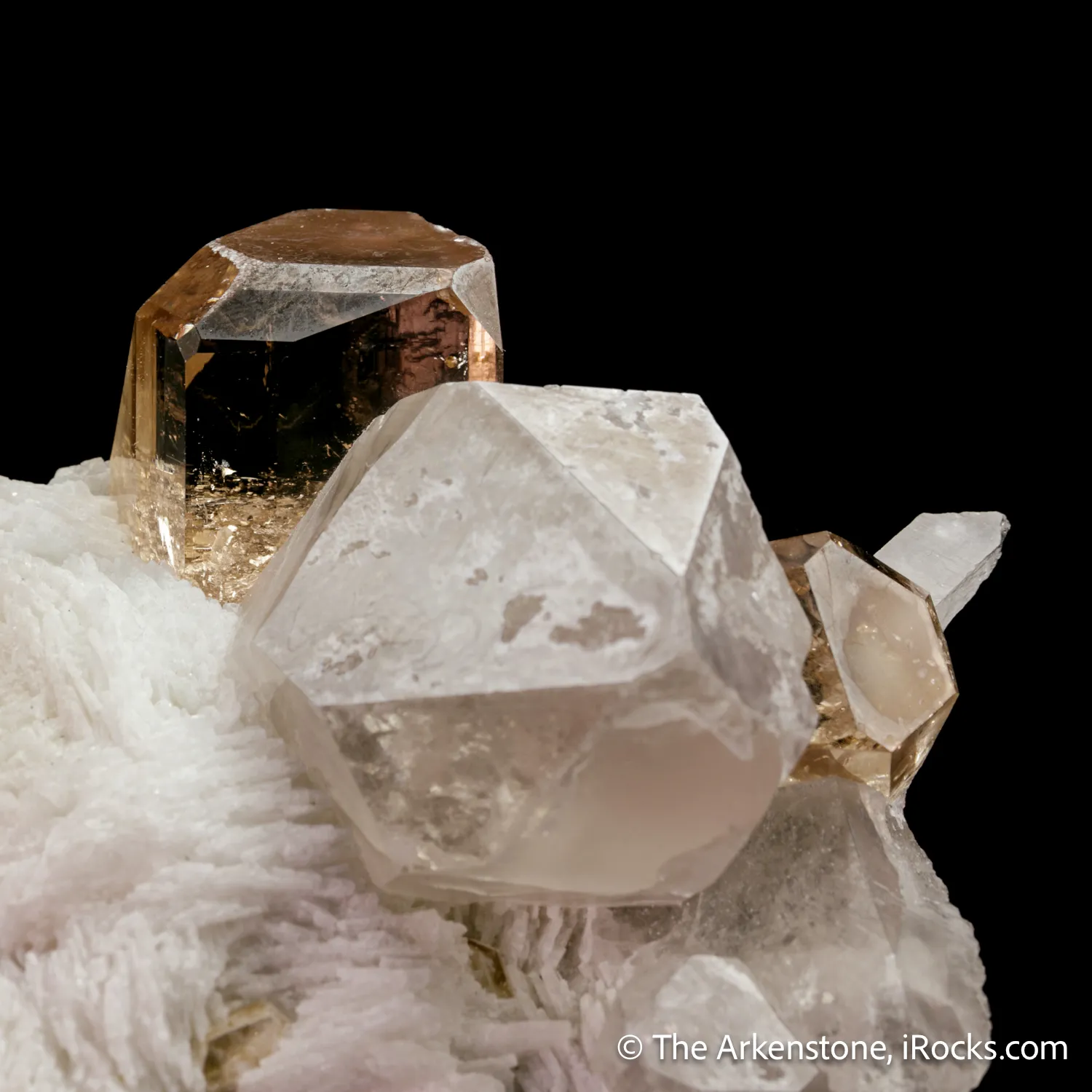 Topaz with Quartz and Cleavelandite - image 7