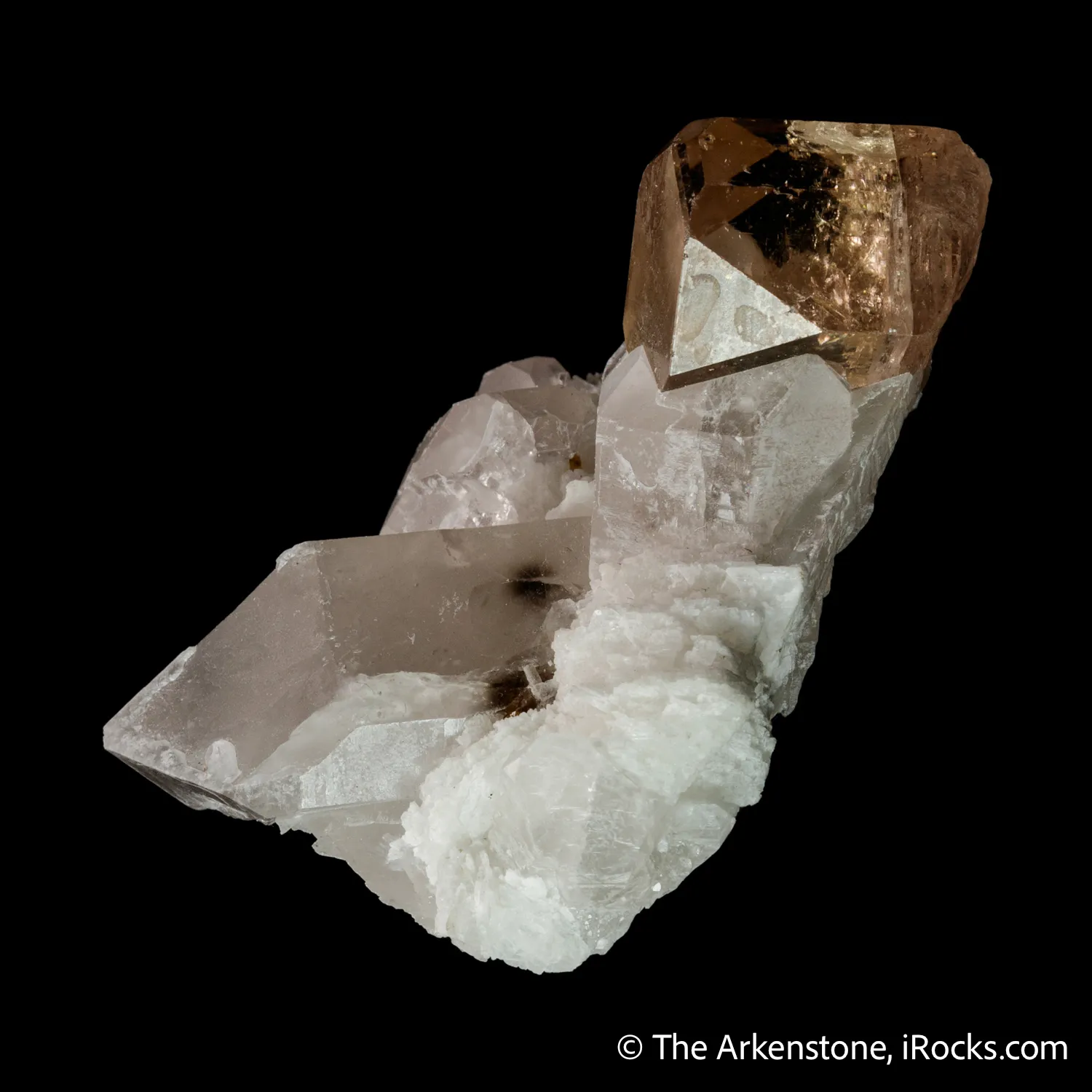 Topaz with Quartz and Cleavelandite - image 3