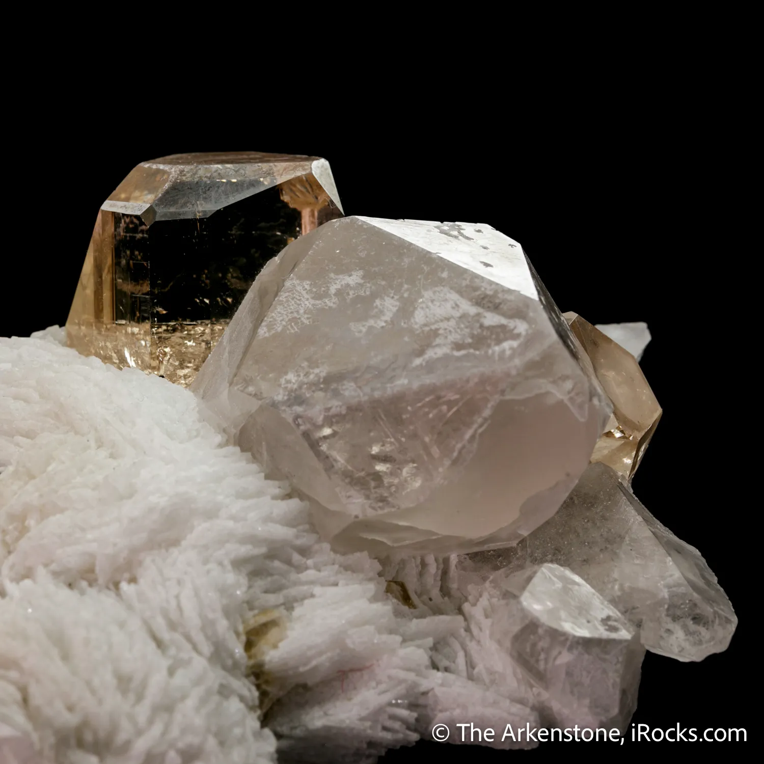 Topaz with Quartz and Cleavelandite - image 6