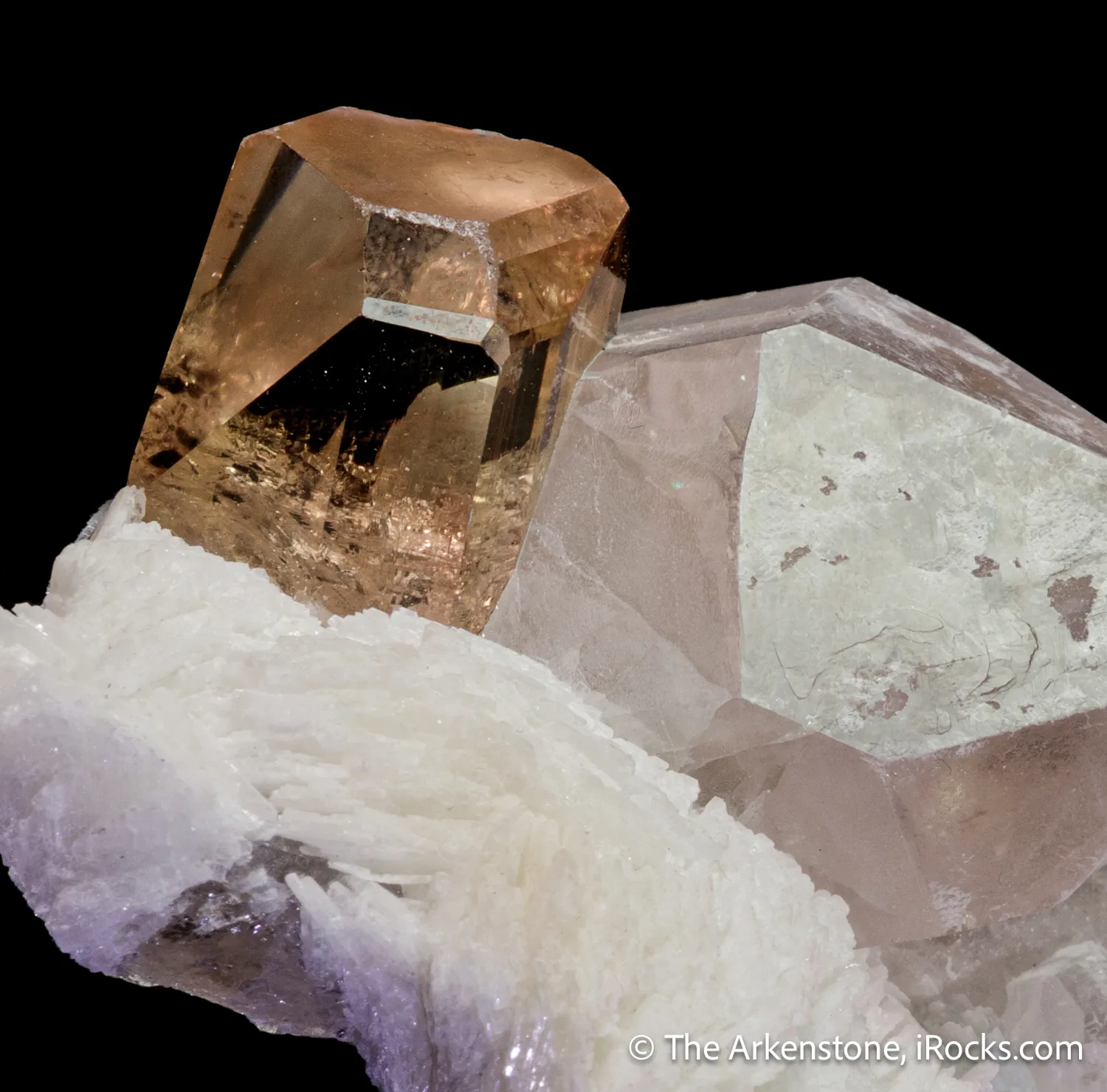 Topaz with Quartz and Cleavelandite - image 1
