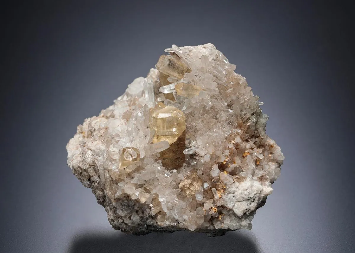 Topaz with Quartz - image 1
