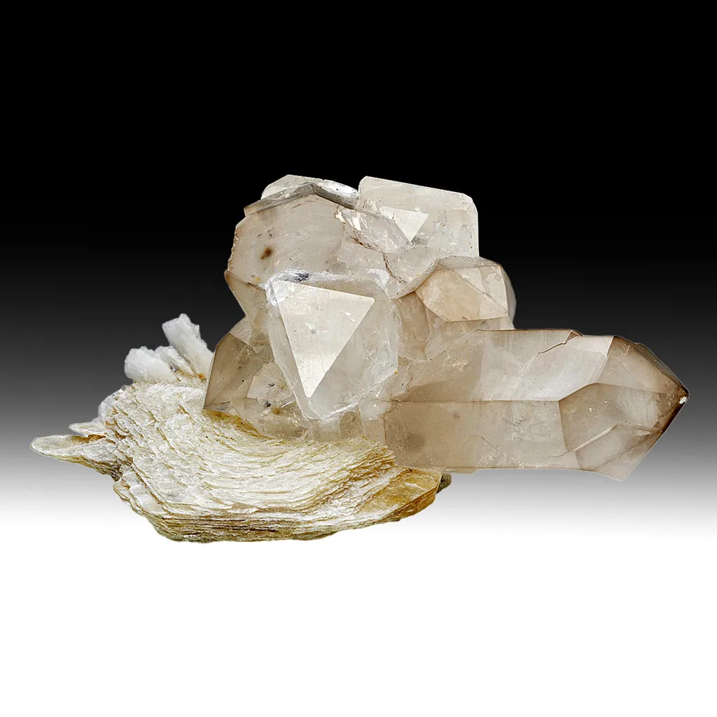 Topaz with Quartz, Muscovite image