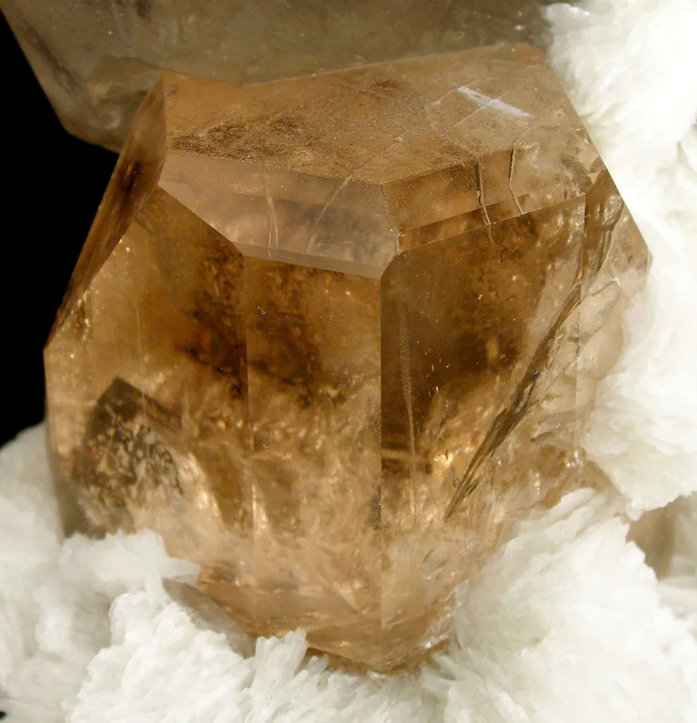 Topaz With Quartz on Albite - image 5
