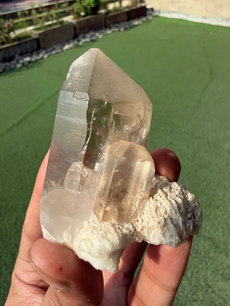 Topaz with Quartz on albite from Pakistan, Gilgit-Baltistan, Shigar District, Shigar Valley - image 4