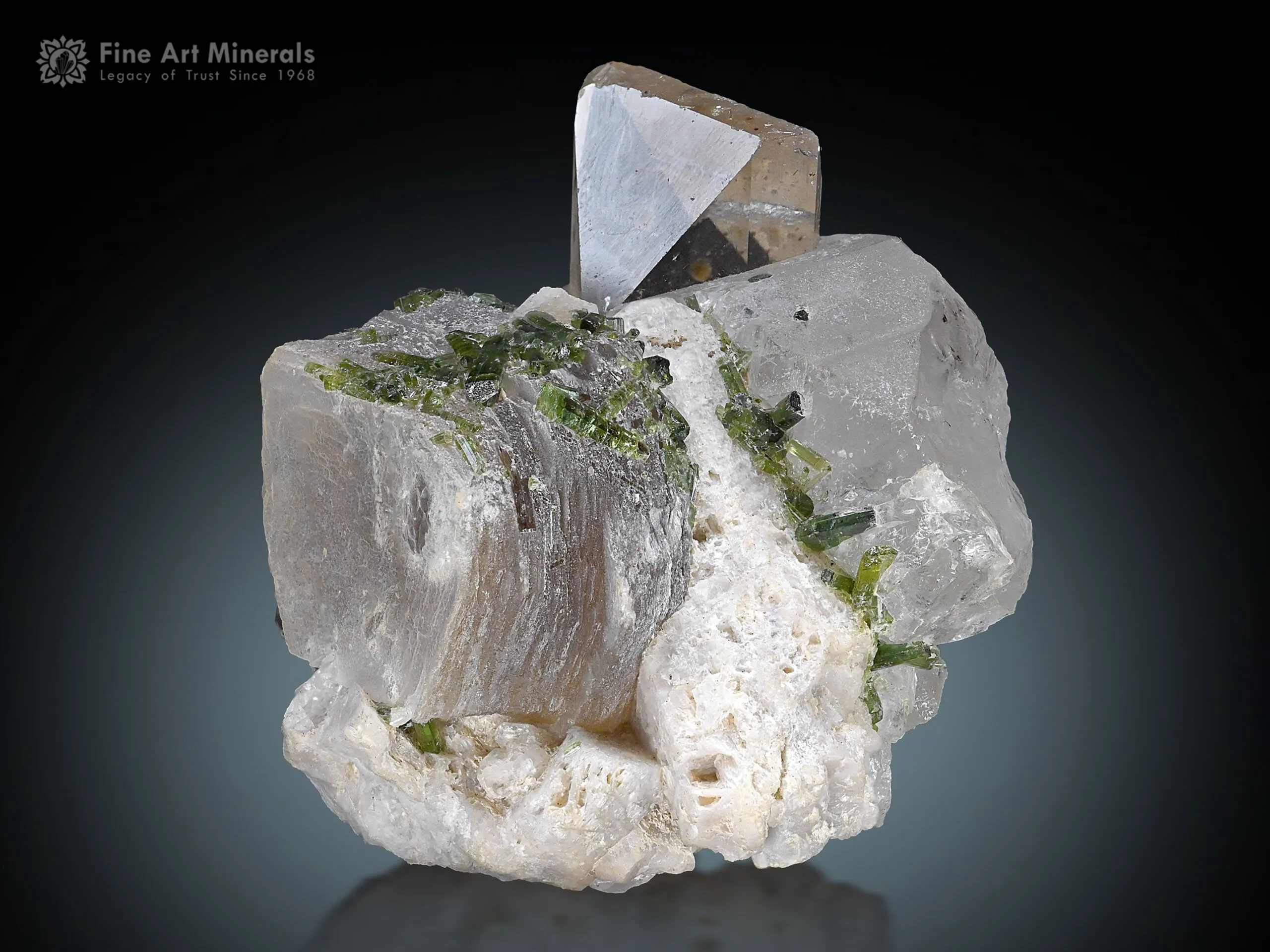 Topaz with Quartz Tourmaline and Muscovite from Pakistan - image 1