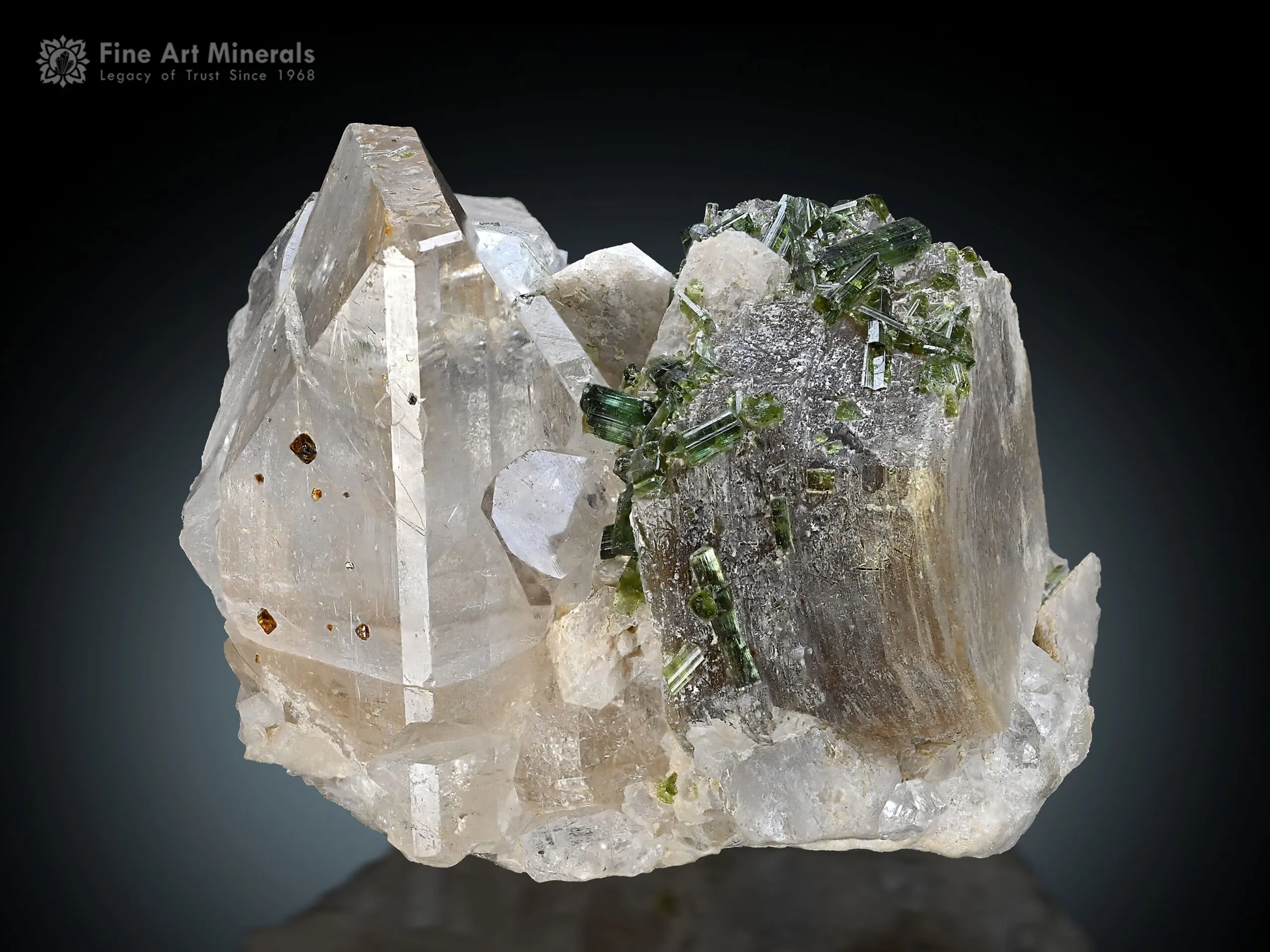 Topaz with Quartz Tourmaline and Muscovite from Pakistan - image 2