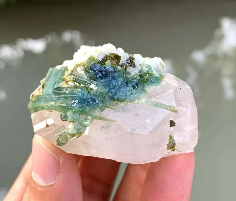 Tourmaline 0n Morganite from Afghanistan - image 7
