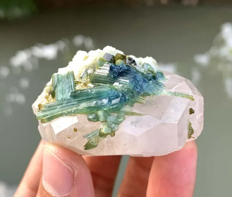 Tourmaline 0n Morganite from Afghanistan - image 4