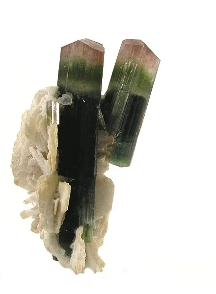 Tourmaline, Albite (Var: Cleavelandite) image