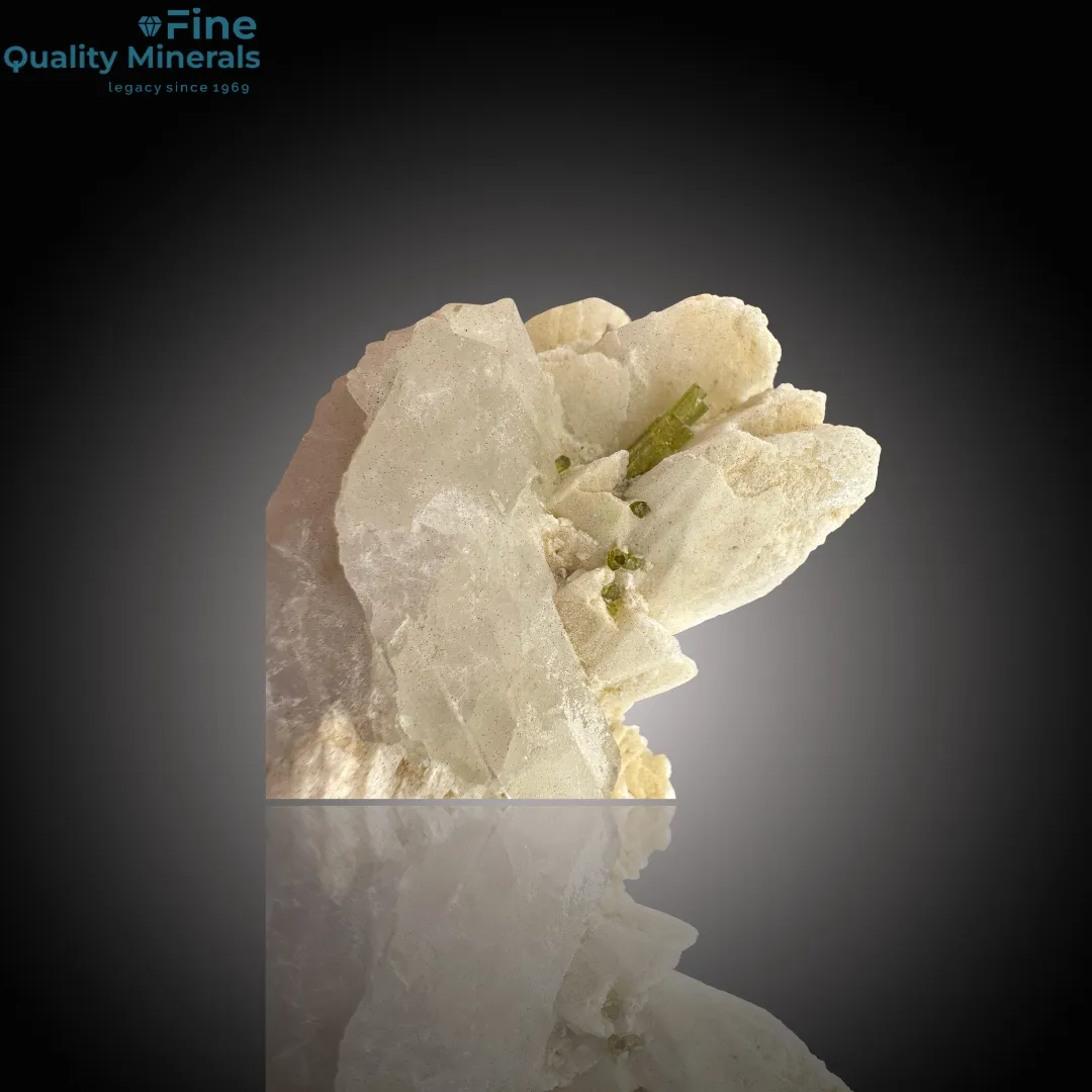 Tourmaline and Quartz Gracefully Nestled on Feldspar - image 4