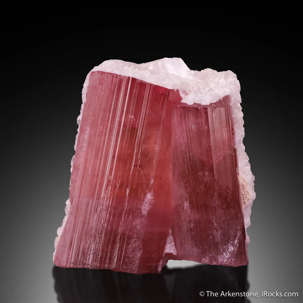 Tourmaline and Stilbite image