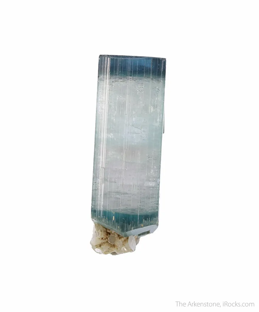Tourmaline (bicolor) (rough and cut set) - image 3