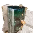 Tourmaline (blue cap) on Quartz - image 3