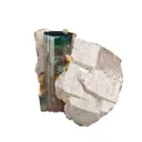Tourmaline (blue cap) on Quartz - image 2
