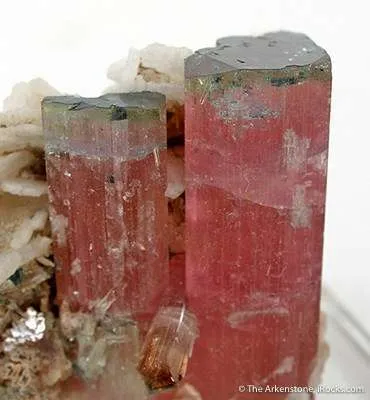 Tourmaline (Blue Cap!) With Albite - image 4
