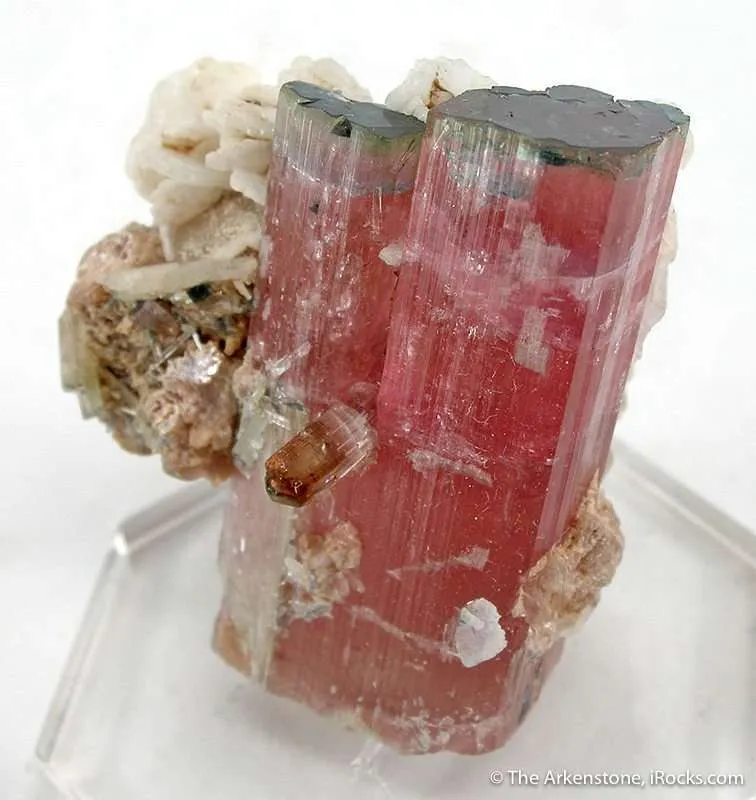 Tourmaline (Blue Cap!) With Albite - image 2