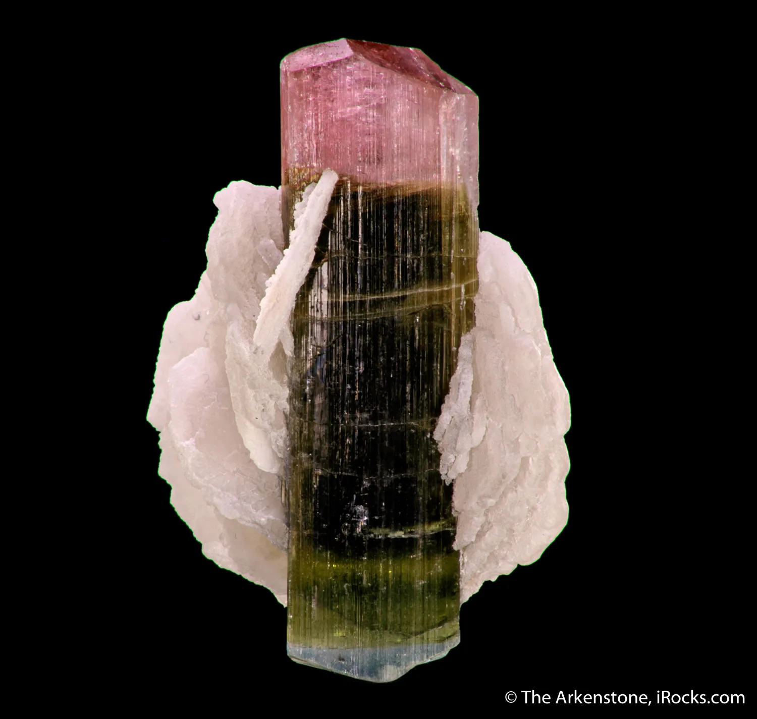 Tourmaline (blue cap) with Cleavelandite - image 4