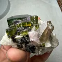 Tourmaline bunch with smoky quartz from Afghanistan - image 1
