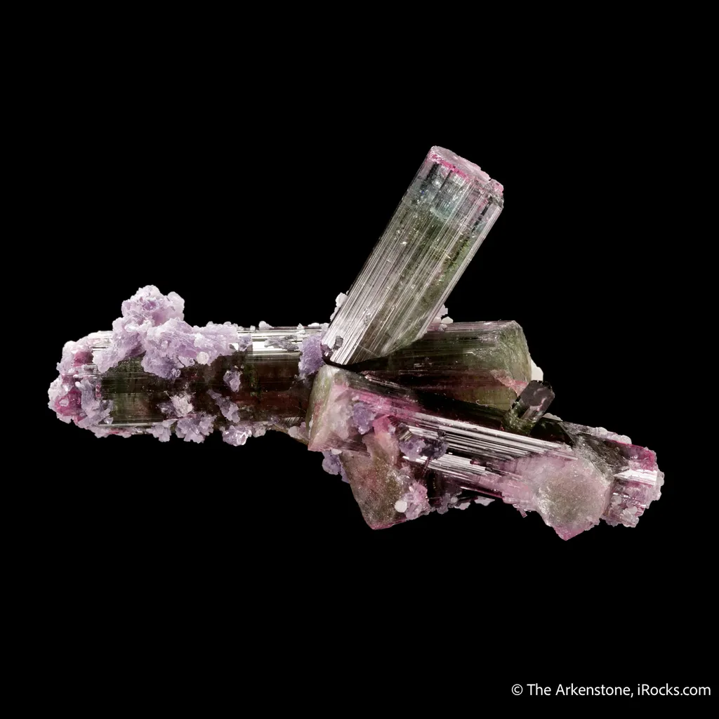 Tourmaline Cluster with Lepidolite (floater) - image 2