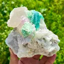 Tourmaline combined smokey quartz with kunzait - image 1