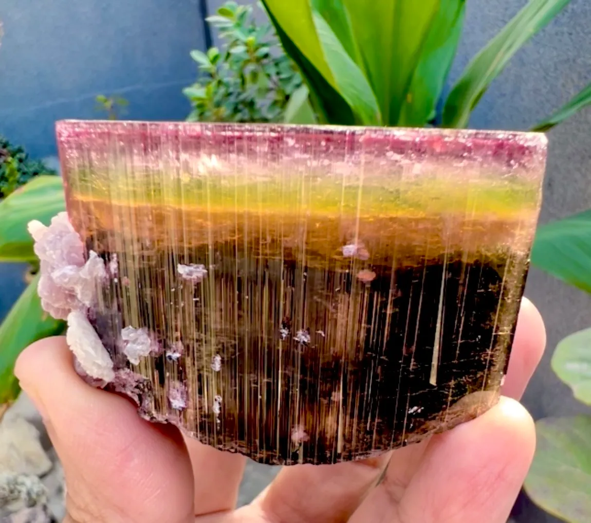 Tourmaline Crystal witj Lepidolite - image 1