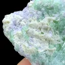 Tourmaline Crystals with Pink Lepidolite , Paraiba color Like Tourmaline Specimen, Tourmaline Cluster, Mineral Specimen - image 4