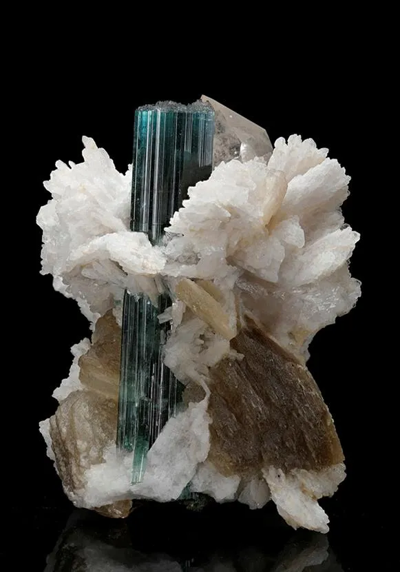 Tourmaline (Elbaite) and Quartz with Cleavelandite and Muscovite - image 1
