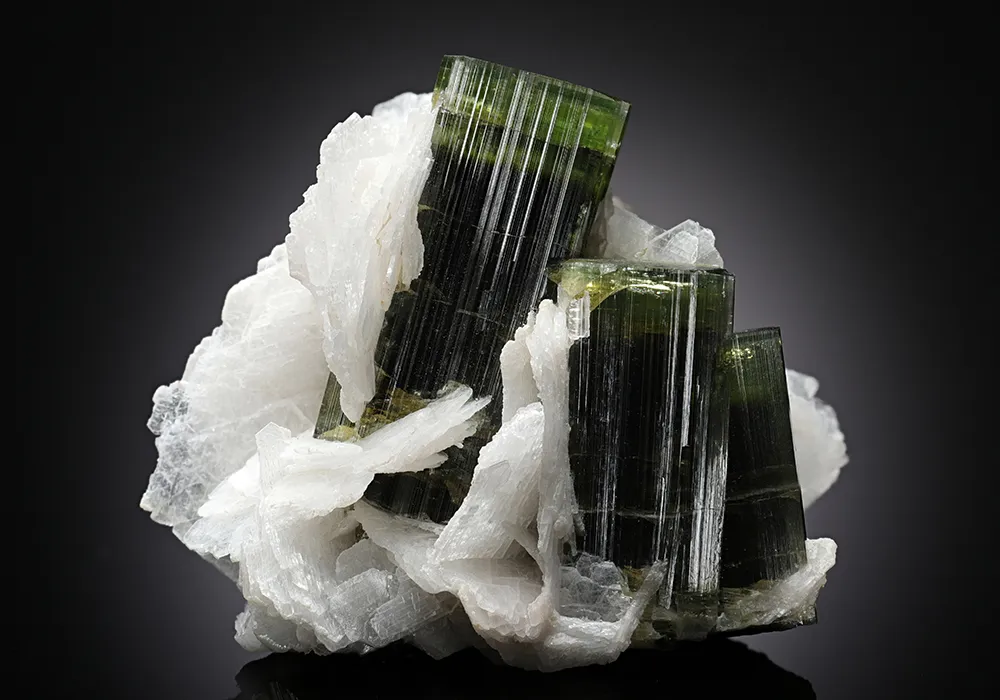 Tourmaline (Elbaite) with Cleavelandite and Quartz image