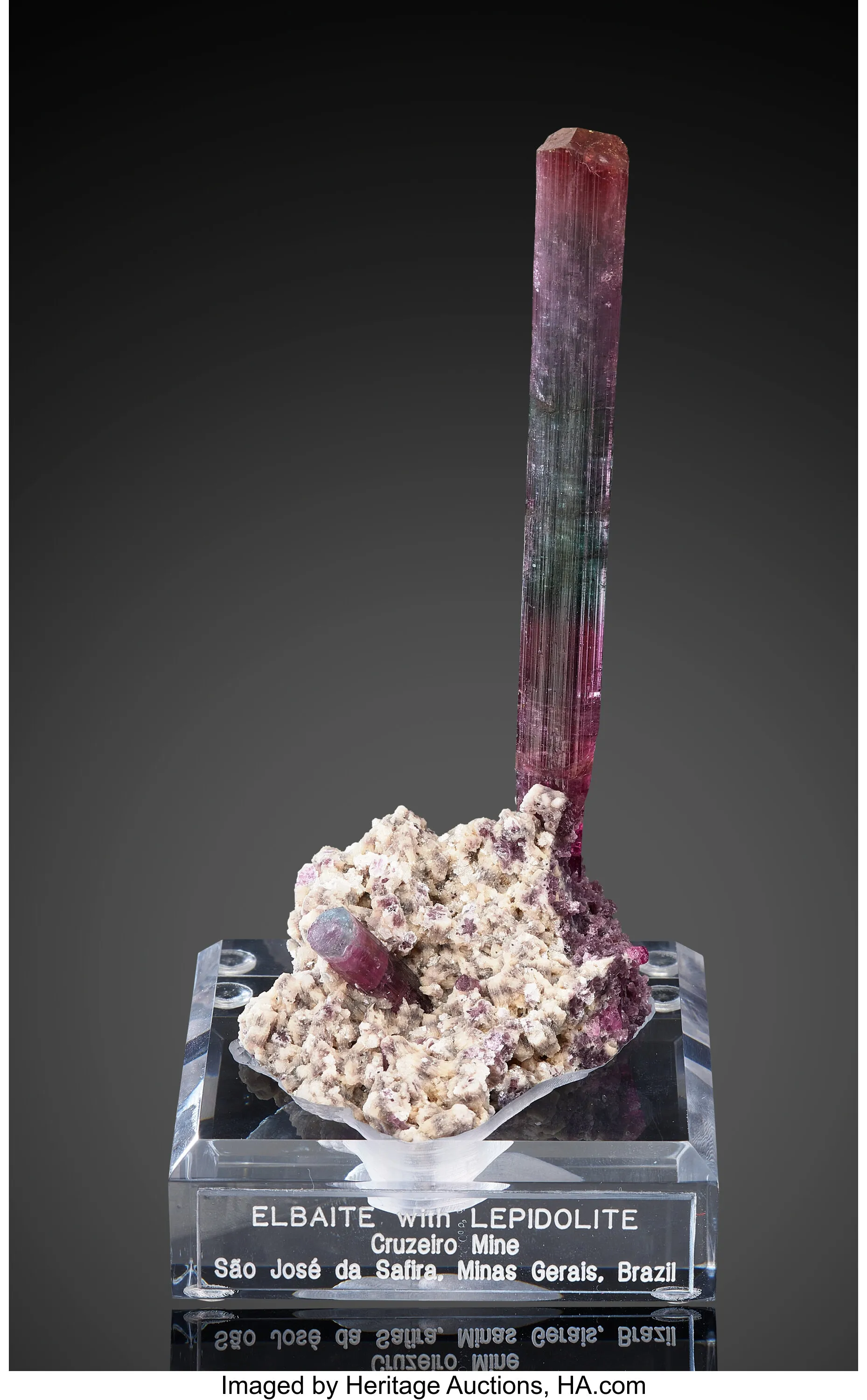 Tourmaline (Elbaite) with Lepidolite - image 1