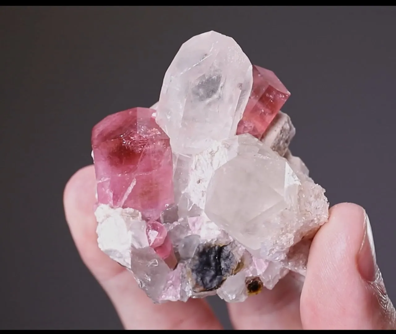 Tourmaline (Elbaite) with Quartz and Microcline - image 2