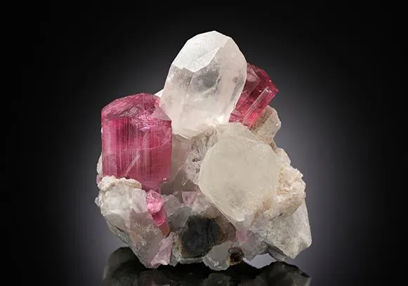 Tourmaline (Elbaite) with Quartz and Microcline - image 1