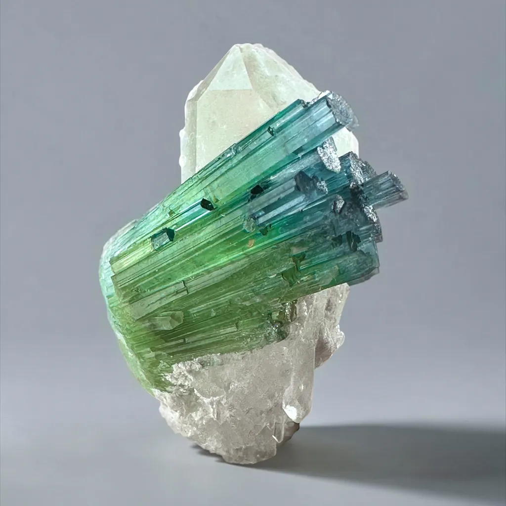 Tourmaline from Afghanistan, Nuristan, Paprok, Nouristan, Afghanistan, Paprock image
