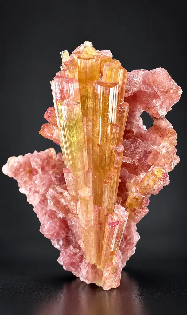 Tourmaline from Alchuri, Shigar Valley, Shigar District, Gilgit-Baltistan, Pakistan image