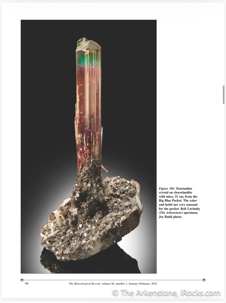 Tourmaline from Big Blue Pocket, Pederneira mine, São José da Safira, Minas Gerais, Brazil - image 4