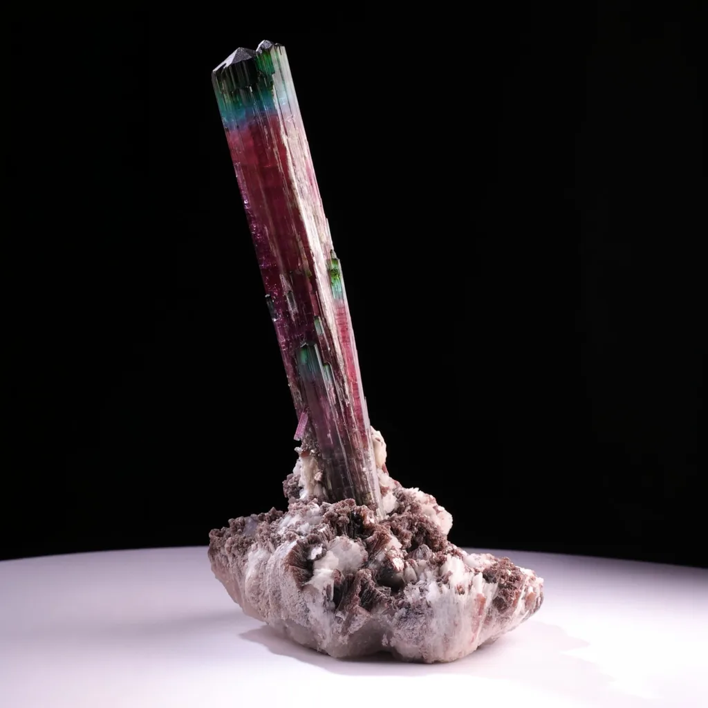 Tourmaline from Big Blue Pocket, Pederneira mine, São José da Safira, Minas Gerais, Brazil image
