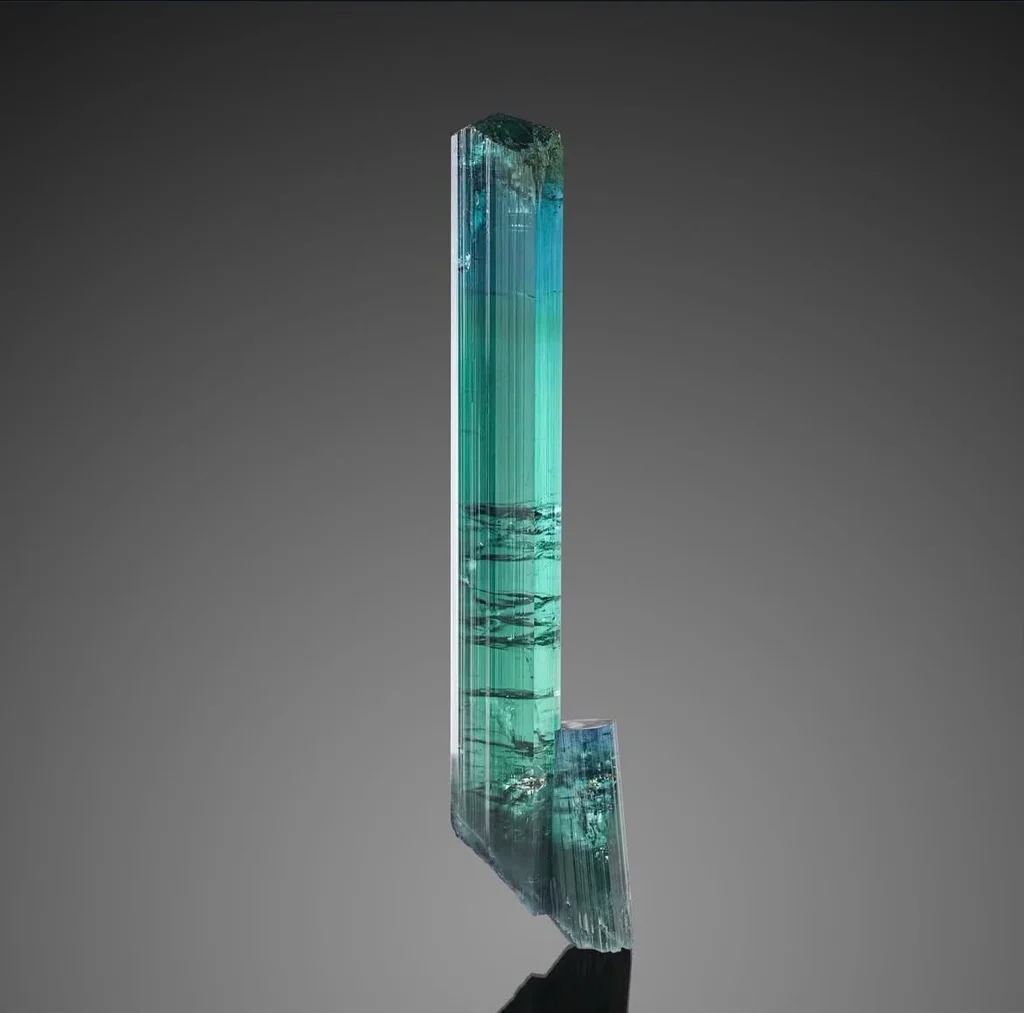 Tourmaline from Blue Gem Pocket, Pederneira mine, São José da Safira, Minas Gerais, Brazil image