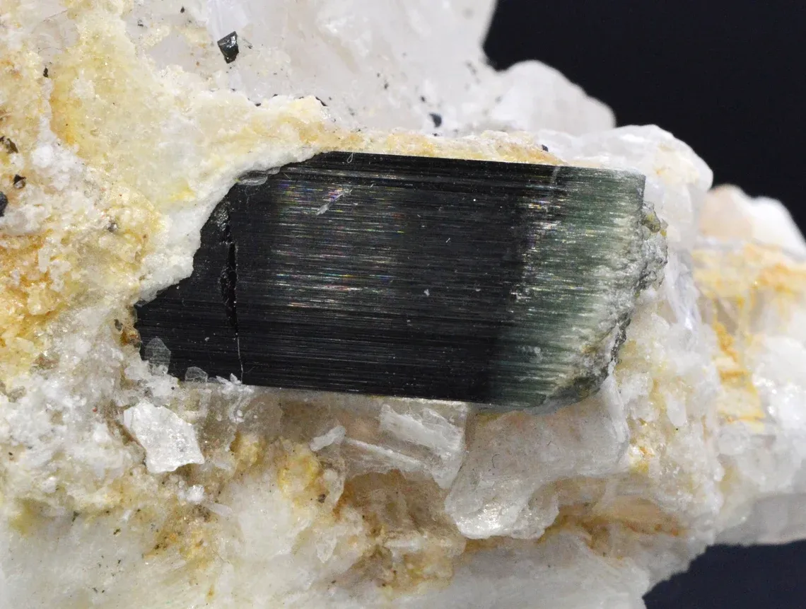 Tourmaline & Gypsum 215 grams - Brumado, Bahia, Brazil - image 1